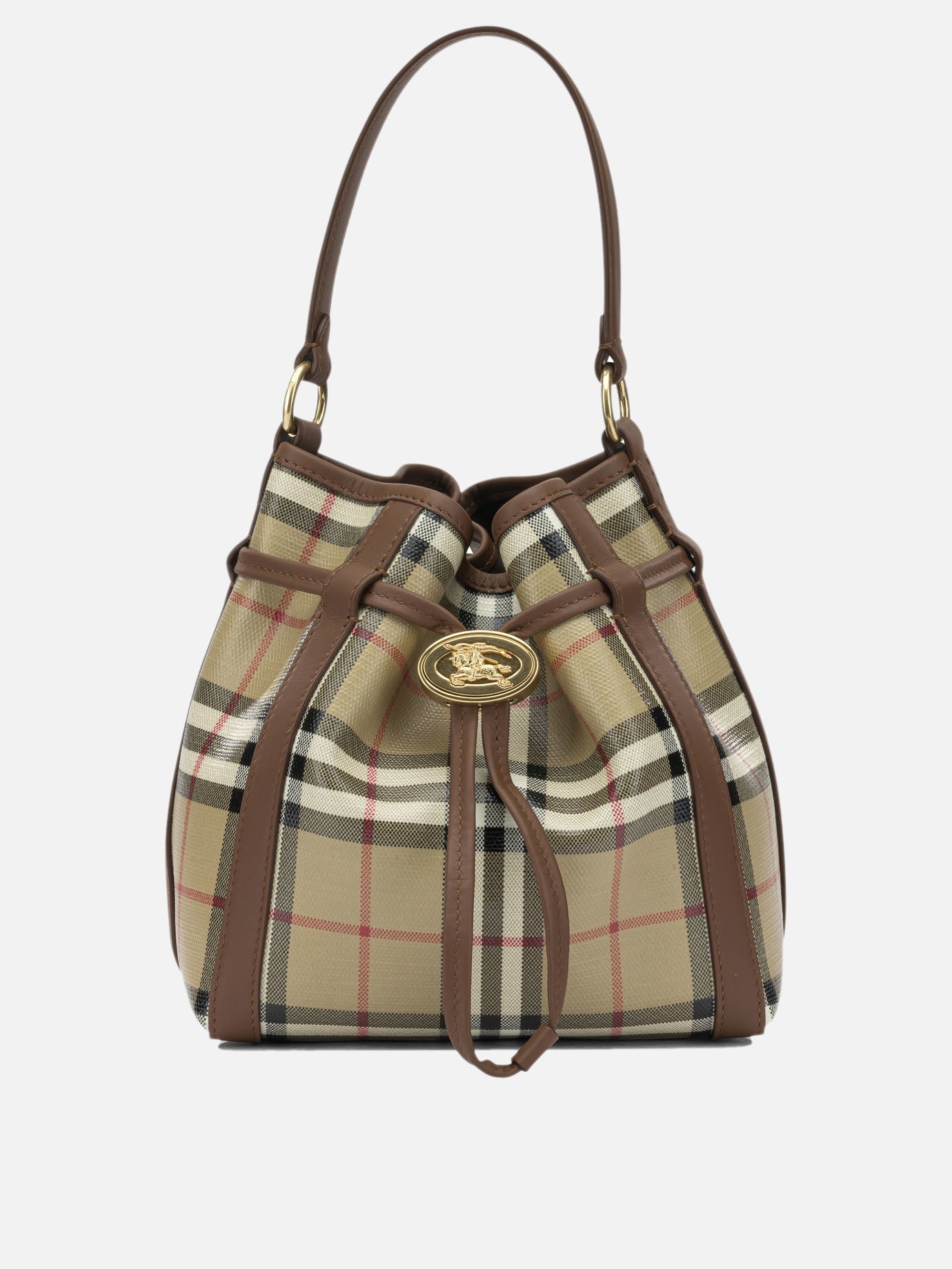 Mini bags 100% cotton - Secondary fabric: 100% leather  Beige - Burberry Women | PDP | VIETTI Online Store | thumbnail