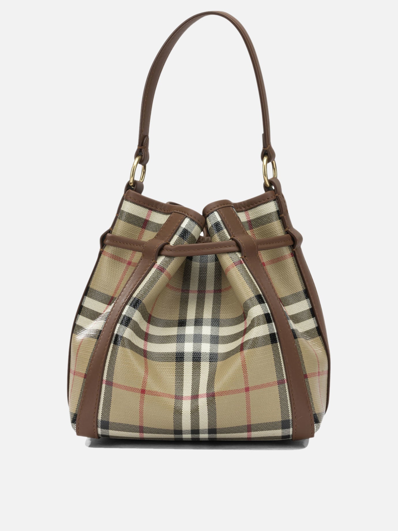 Mini bags 100% cotton - Secondary fabric: 100% leather  Beige - Burberry Women | PDP | VIETTI Online Store | Zoom-Modal_3
