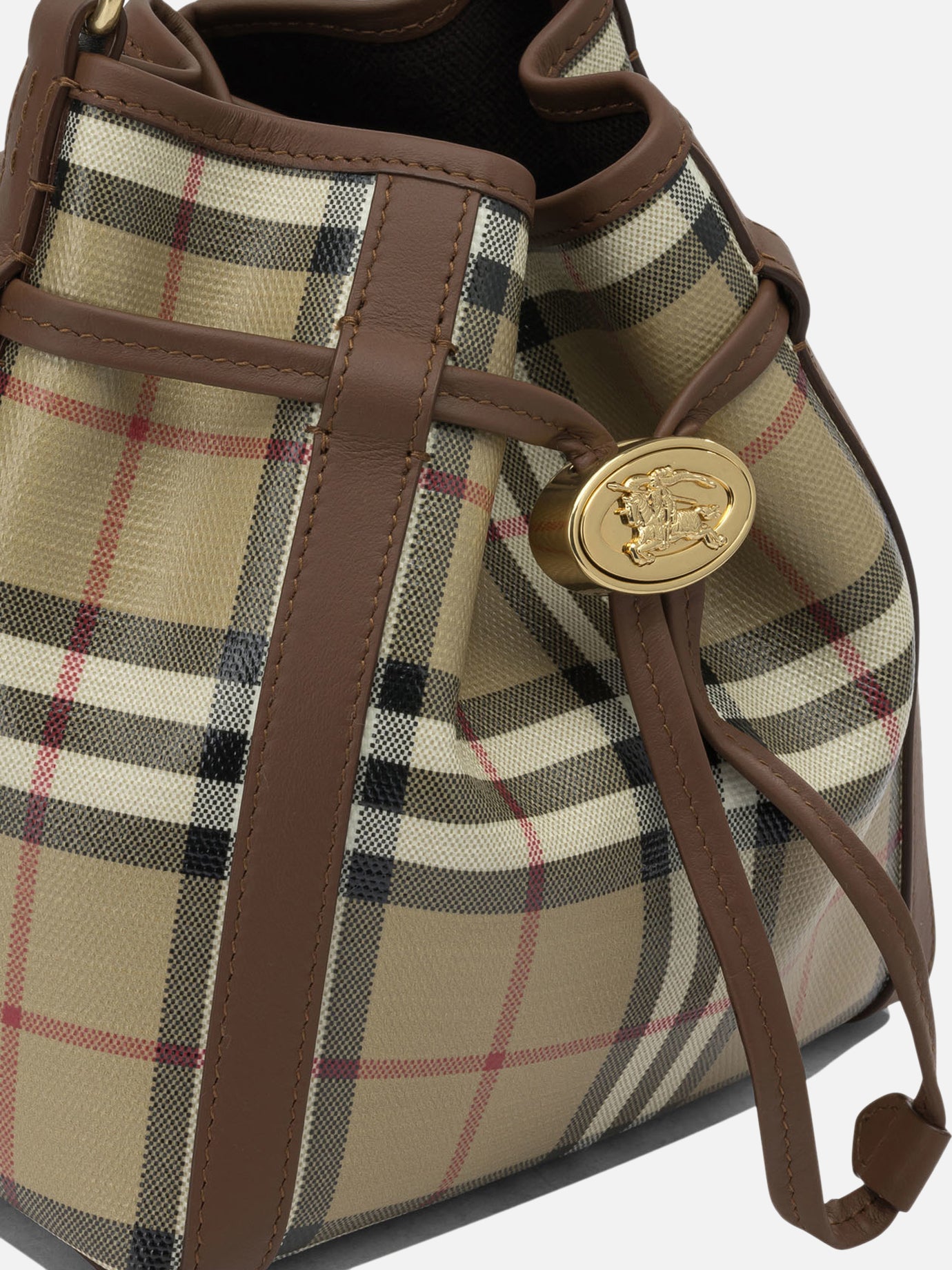 Mini bags 100% cotton - Secondary fabric: 100% leather  Beige - Burberry Women | PDP | VIETTI Online Store | Zoom-Modal_4
