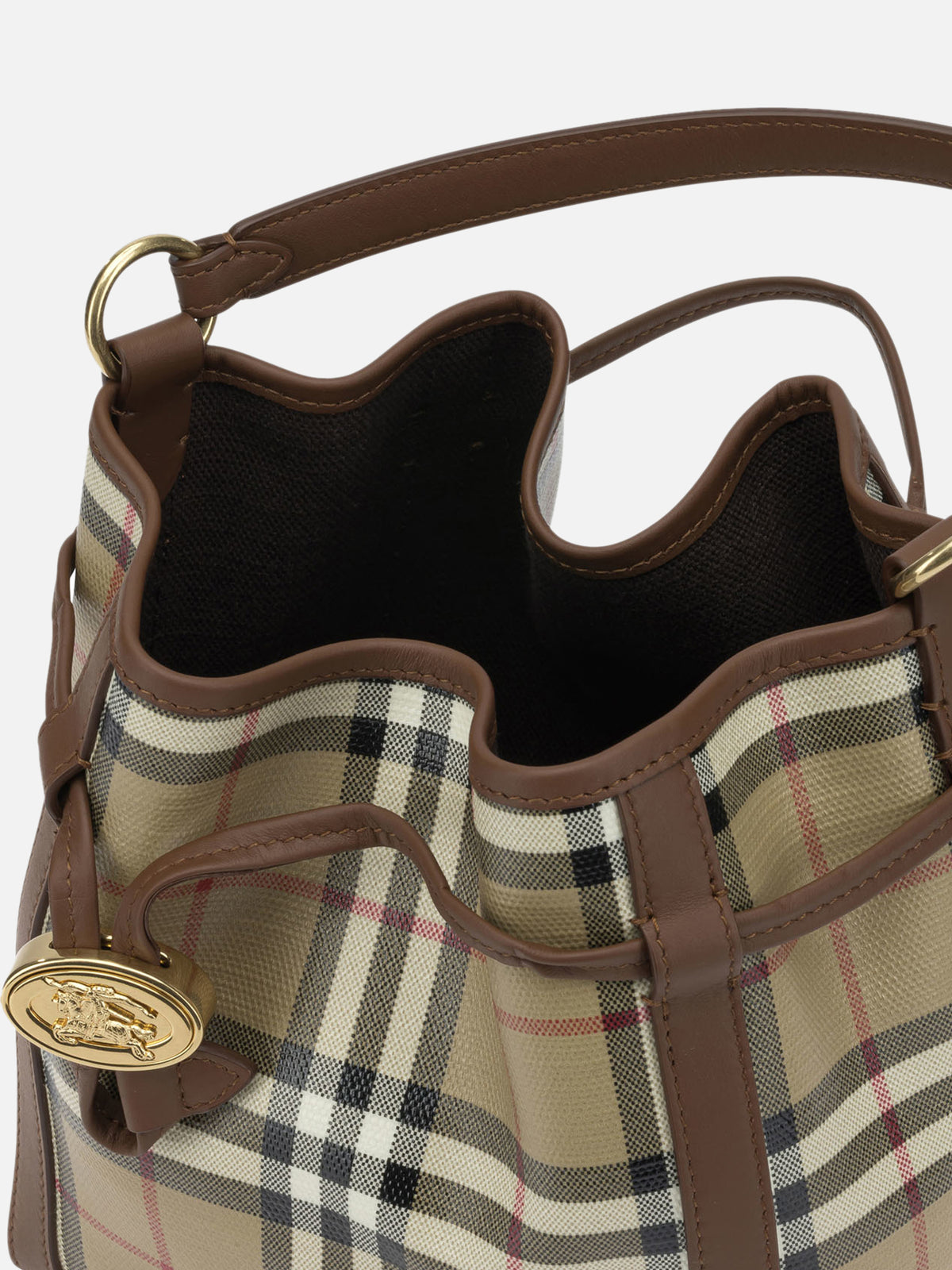 Burberry "Check" Small Shoulder Bag Beige - VIETTI