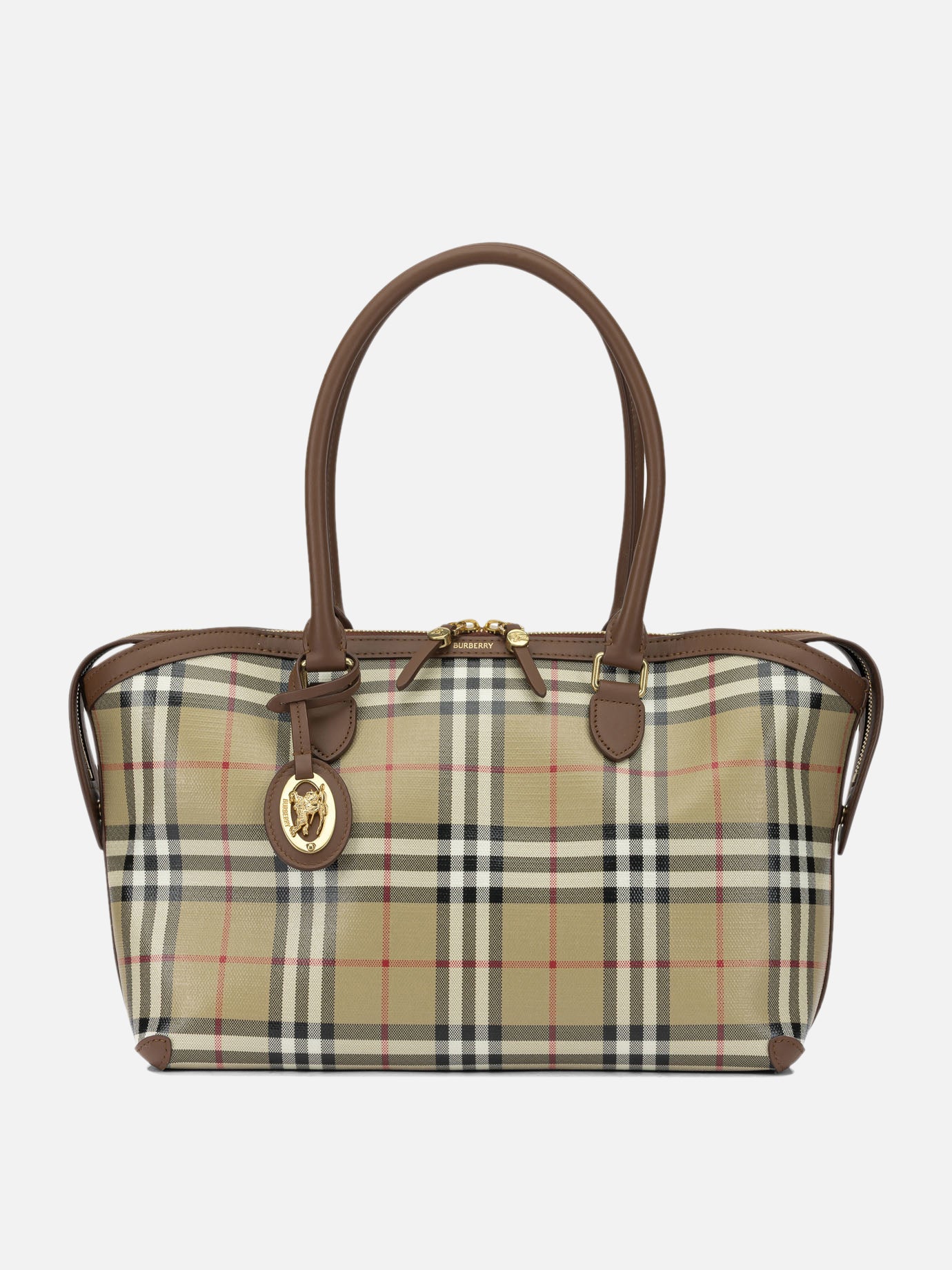 Borse medie 100% cotton - 100% leather  Beige - Burberry Donna | PDP | VIETTI Online Store | Zoom-Modal
