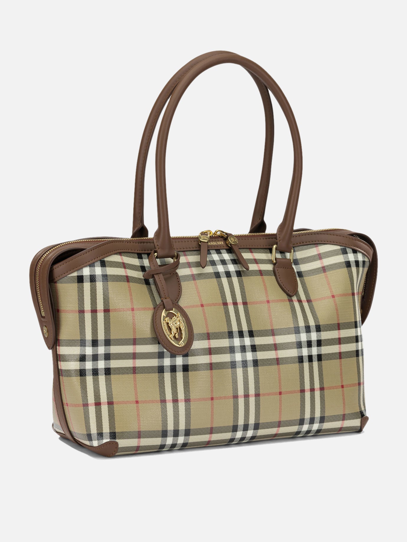 Borse medie 100% cotton - 100% leather  Beige - Burberry Donna | PDP | VIETTI Online Store | Zoom-Modal_2
