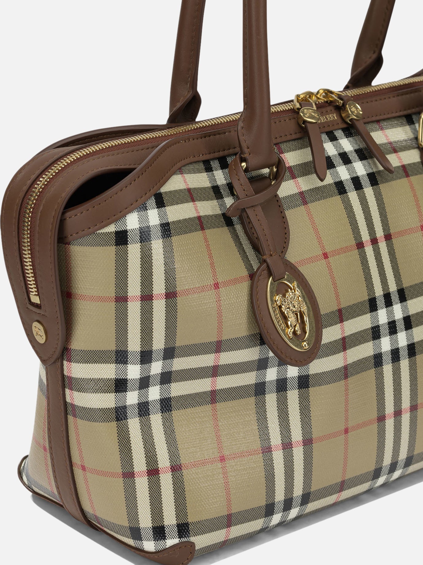 Borse medie 100% cotton - 100% leather  Beige - Burberry Donna | PDP | VIETTI Online Store | Zoom-Modal_4
