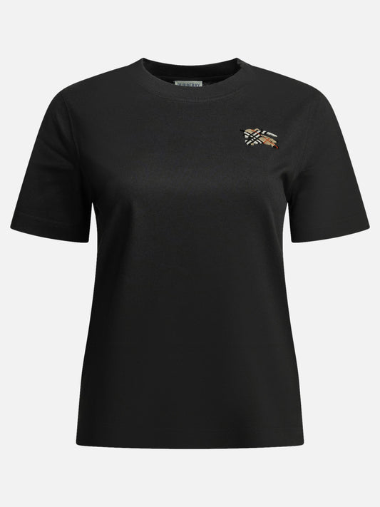 T-shirt girocollo Logo  Nero - Burberry Donna | PDP | VIETTI Online Store 
