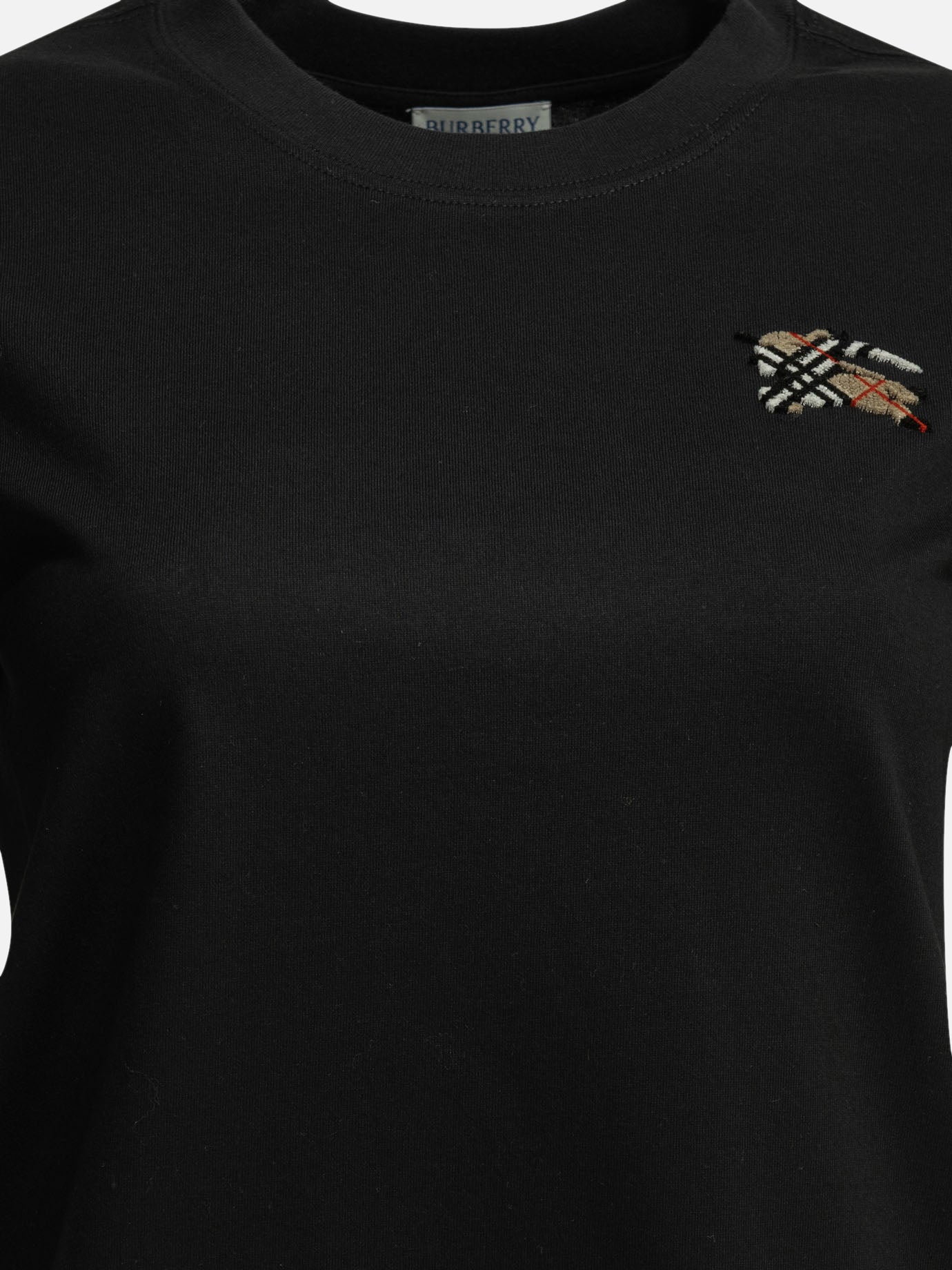T-shirt girocollo Logo  Nero - Burberry Donna | PDP | VIETTI Online Store | Zoom-Modal_3
