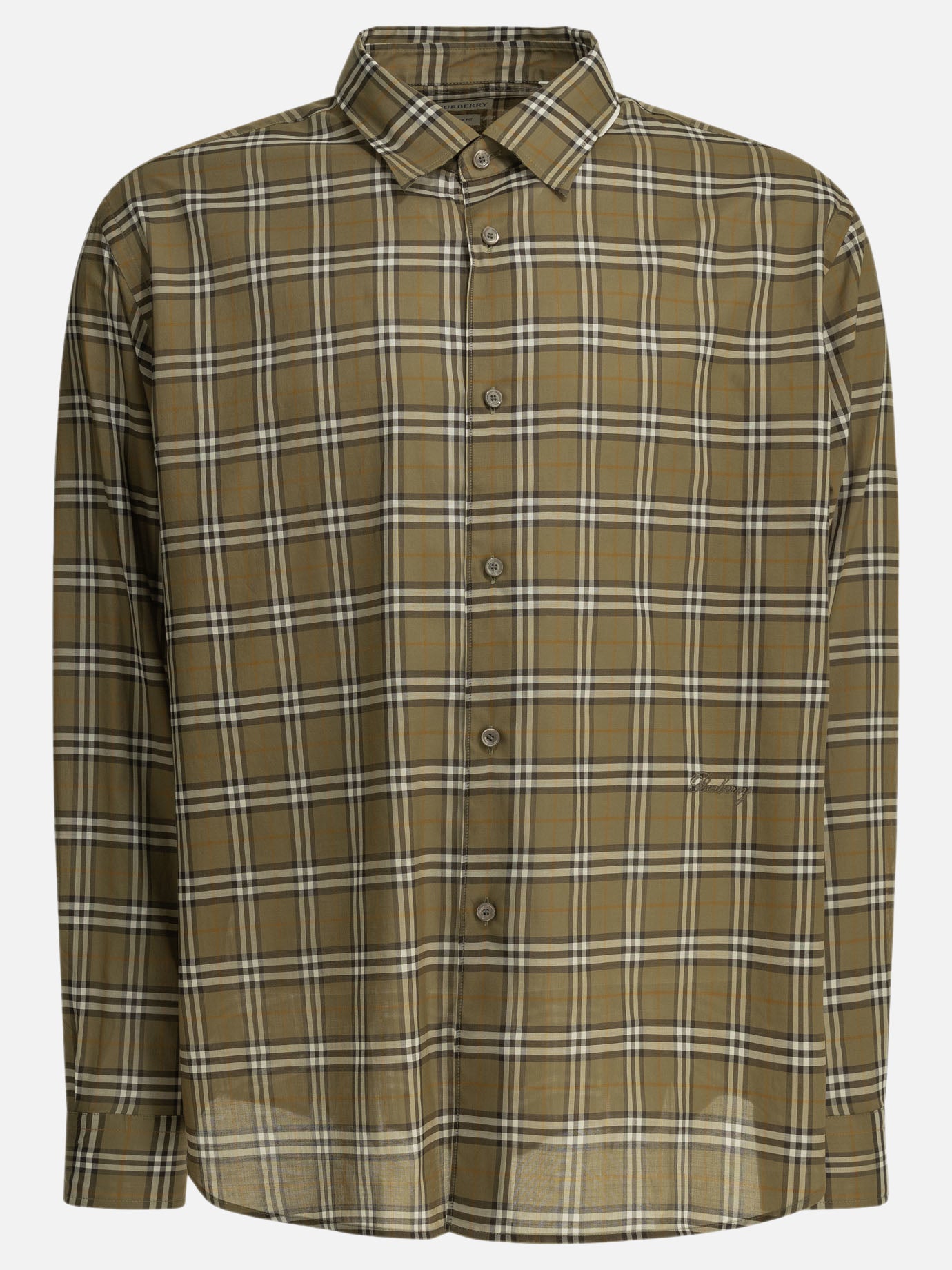Casual shirts Check  Green - Burberry Men | PDP | VIETTI Online Store | thumbnail