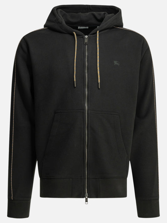 Full zip sweatshirts Solid colour  Black - Burberry Men | PDP | VIETTI Online Store 
