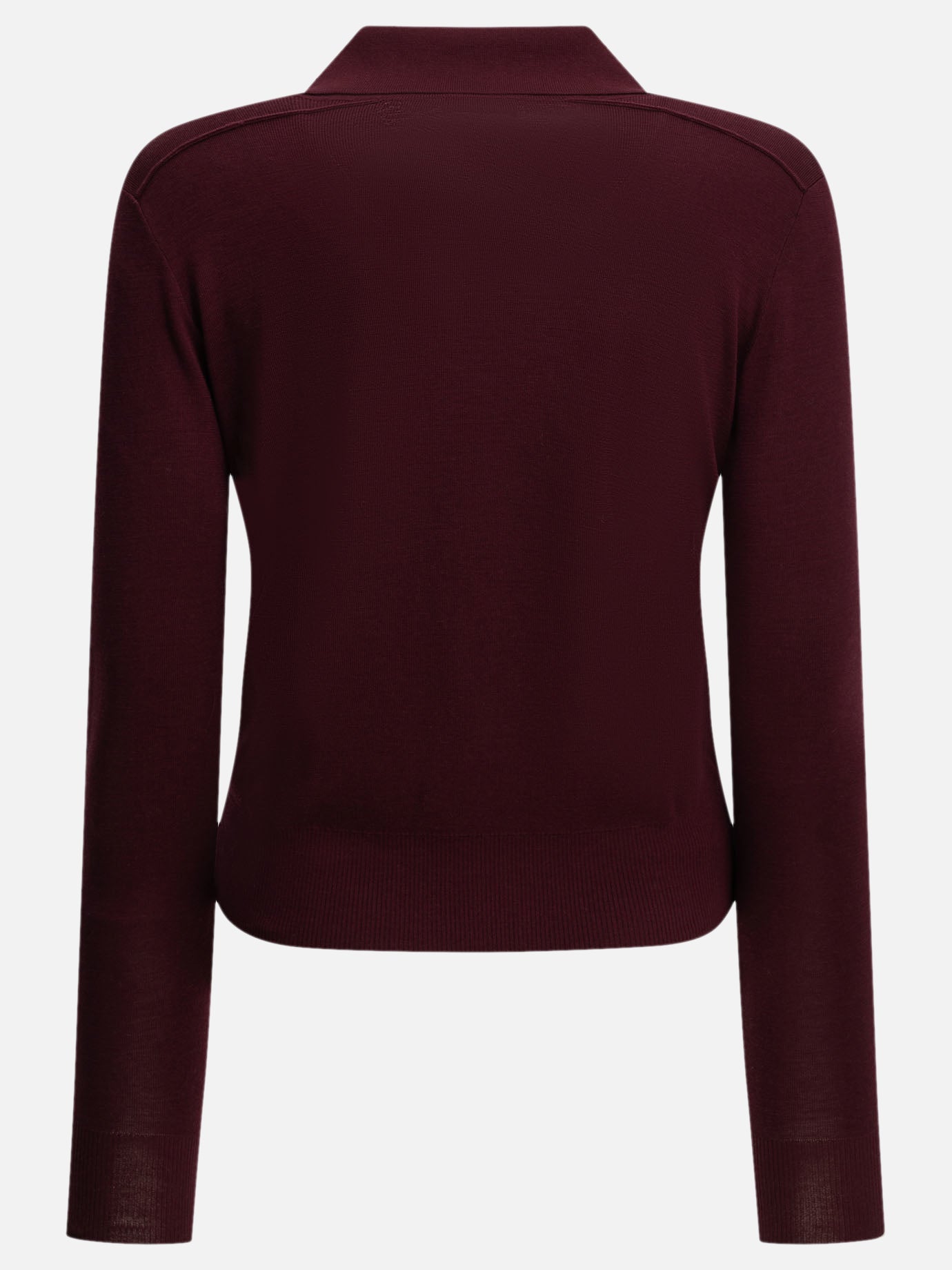 Burberry Wool Polo Sweater Bordeaux - VIETTI