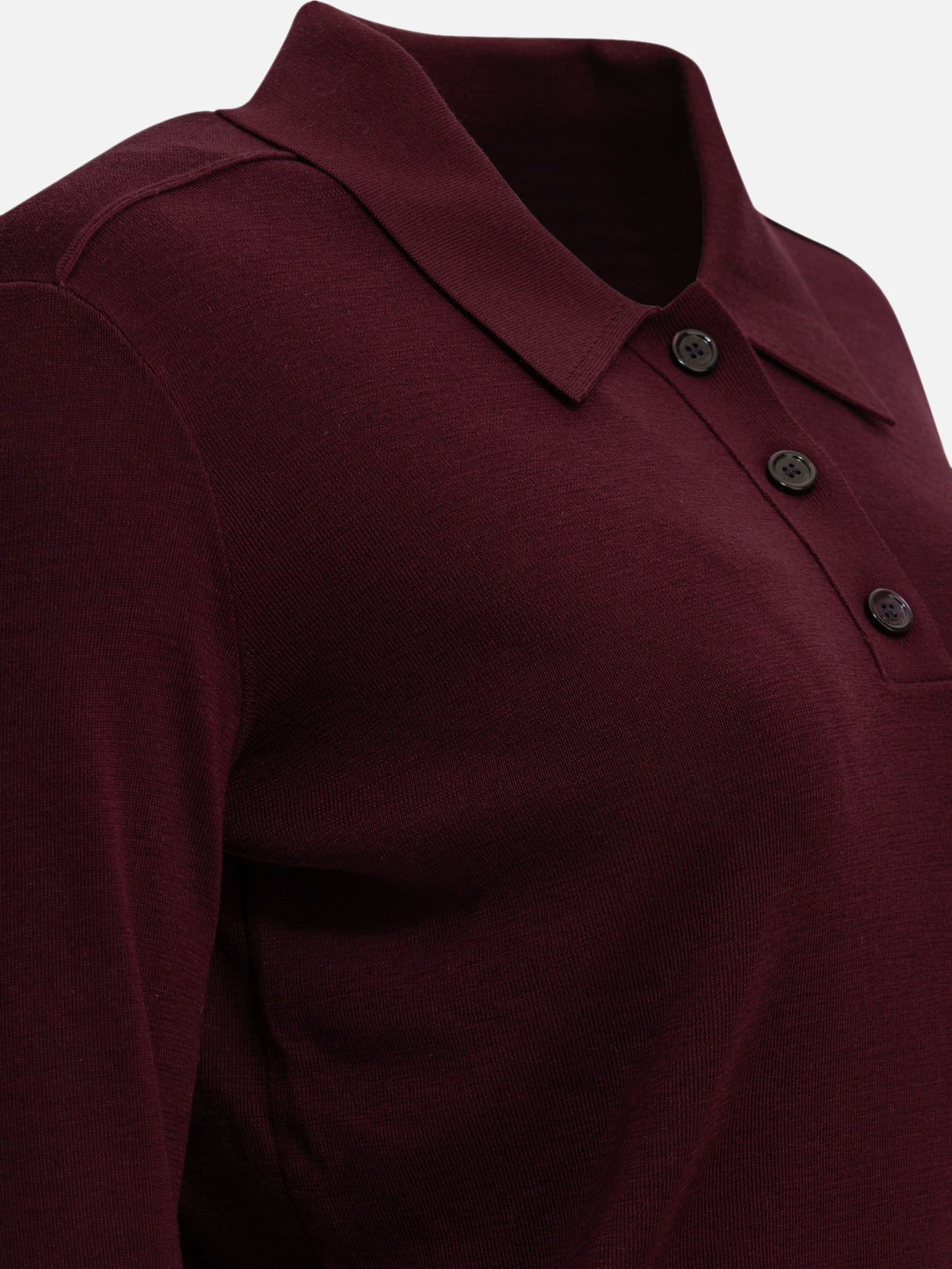 Burberry Wool Polo Sweater Bordeaux - VIETTI
