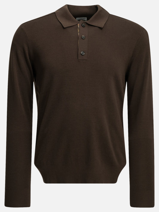 Burberry "Marcus" Polo Sweater Brown

