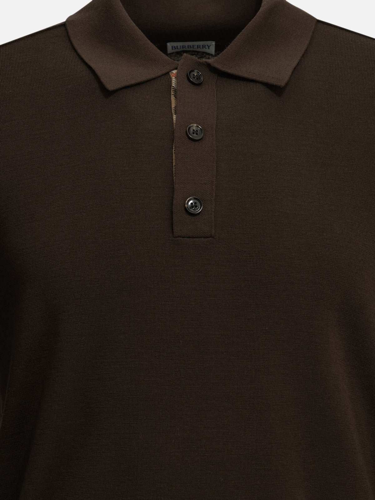 Burberry "Marcus" Polo Sweater Brown - VIETTI