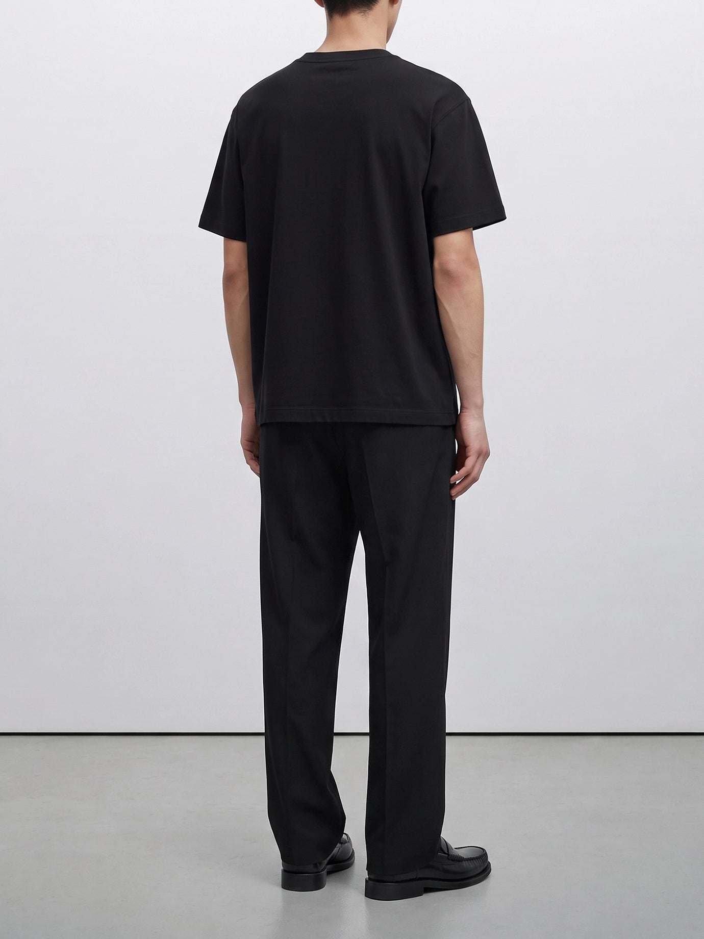 Crewneck t-shirts Solid colour  Black - Burberry Men | PDP | VIETTI Online Store | Zoom-Modal_3
