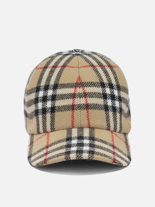 Burberry "Check" Baseball Cap Beige

