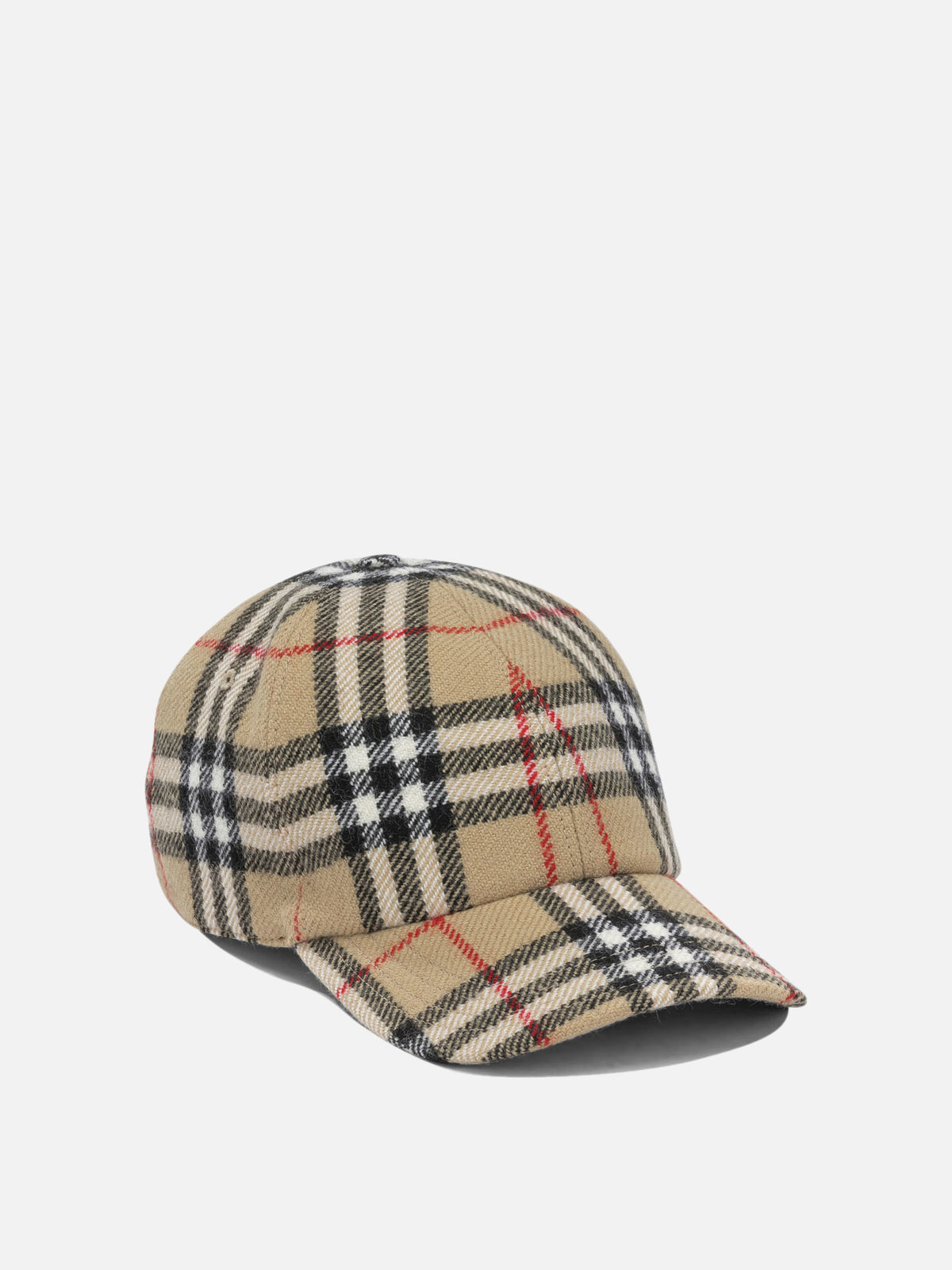 Burberry "Check" Baseball Cap Beige

