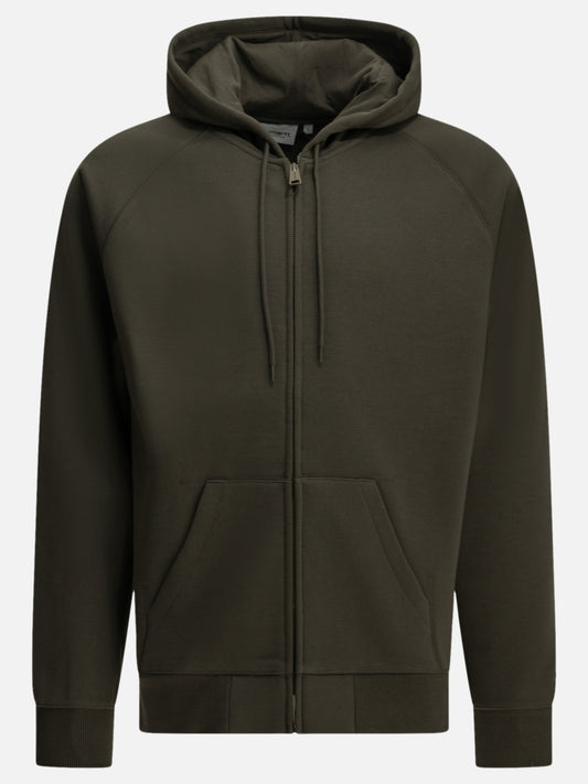 Carhartt WIP "Hooded Chase" Zip Sweatshirt Grey

