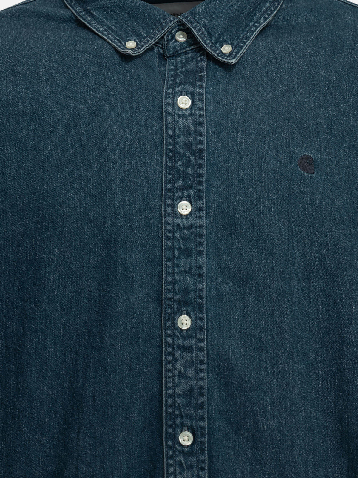 Carhartt WIP "Lucas" Casual Shirt Blue - VIETTI