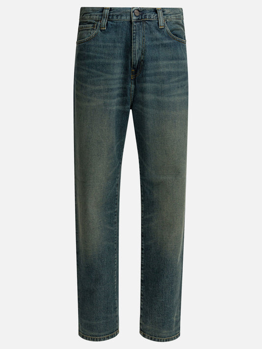 Carhartt WIP "Aaron" Wide leg jeans Blue

