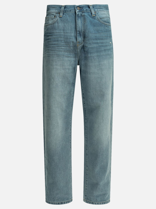 Jeans a gamba larga Solid colour  Azzurro - Carhartt WIP Uomo | PLP | VIETTI Online Store 
