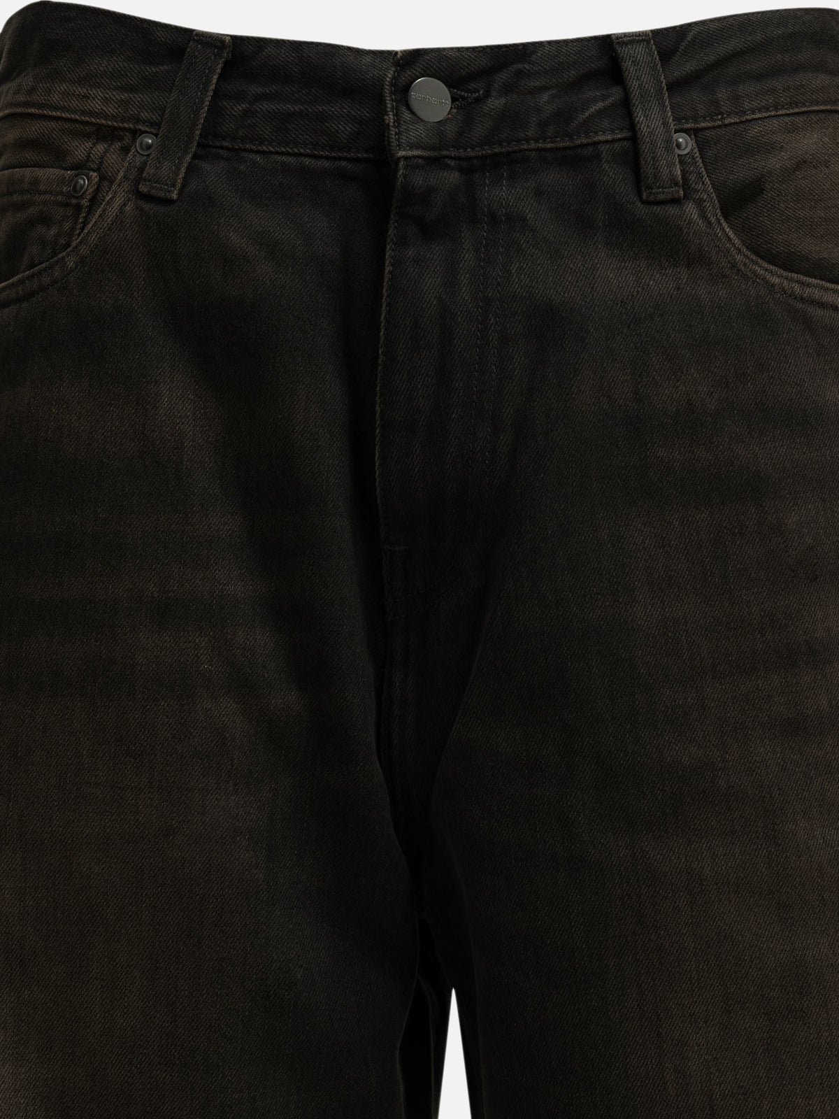 Carhartt WIP "Aaron" Wide leg jeans Black - VIETTI