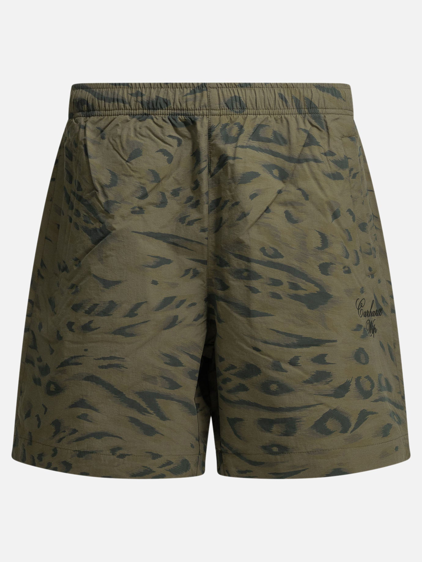 Drawstring shorts Logo  Green - Carhartt WIP Men | PDP | VIETTI Online Store | thumbnail