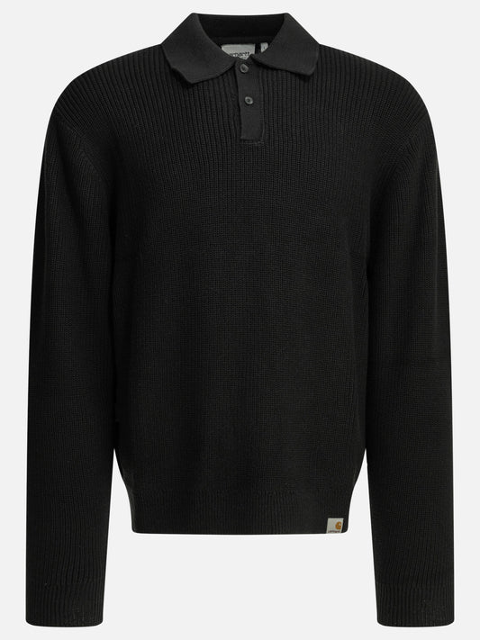Polo sweater Logo  Black - Carhartt WIP Men | VIETTI Online Store 
