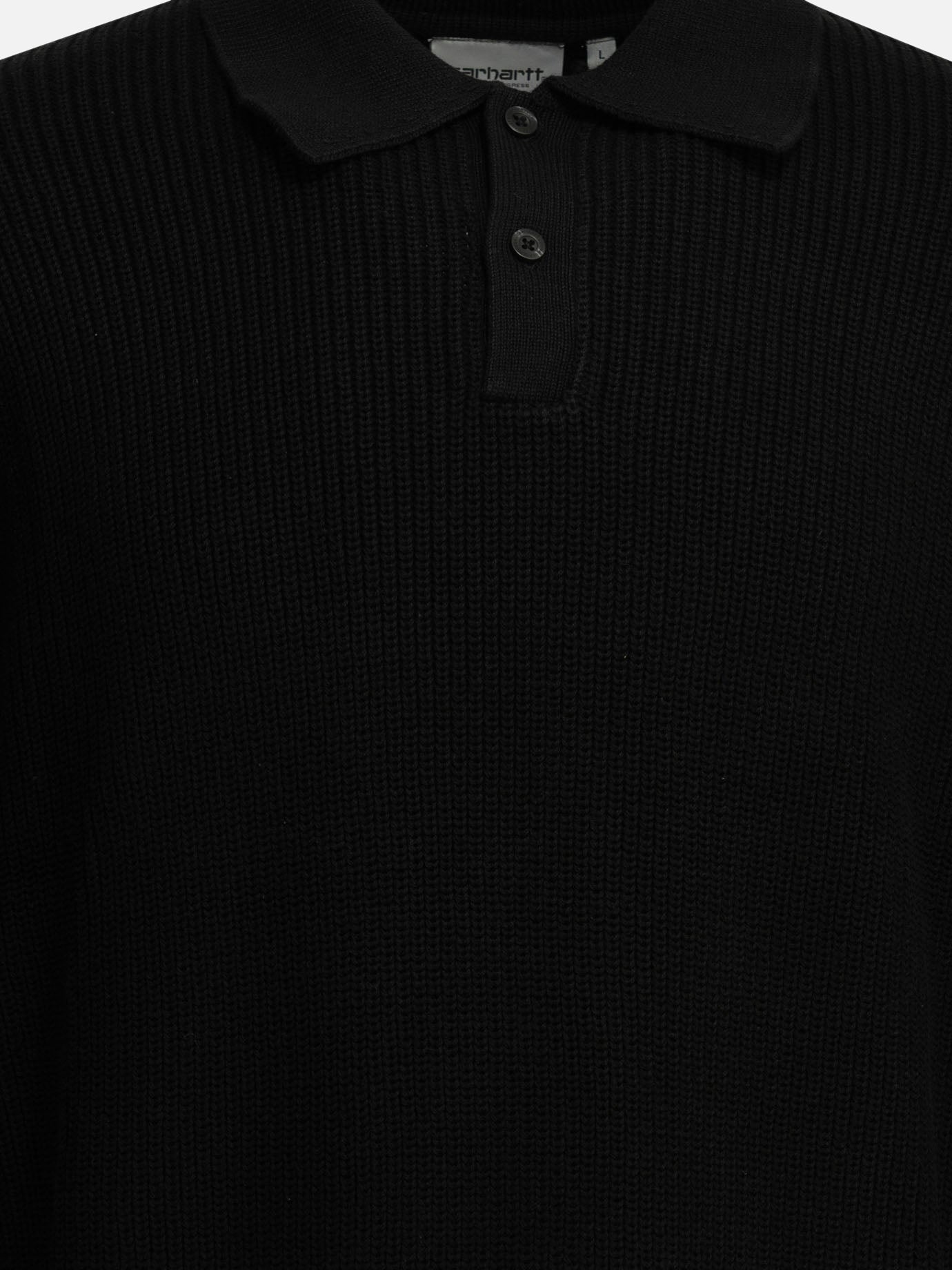 Polo sweater Logo  Black - Carhartt WIP Men | PDP | VIETTI Online Store | thumbnail_3