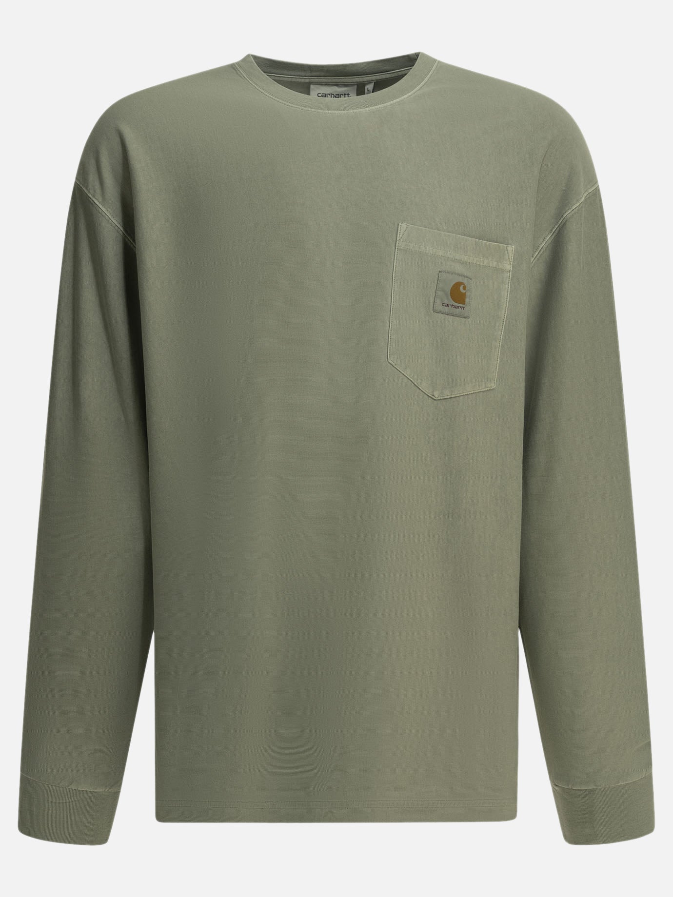 Crewneck t-shirts Logo  Green - Carhartt WIP Men | PDP | VIETTI Online Store | thumbnail