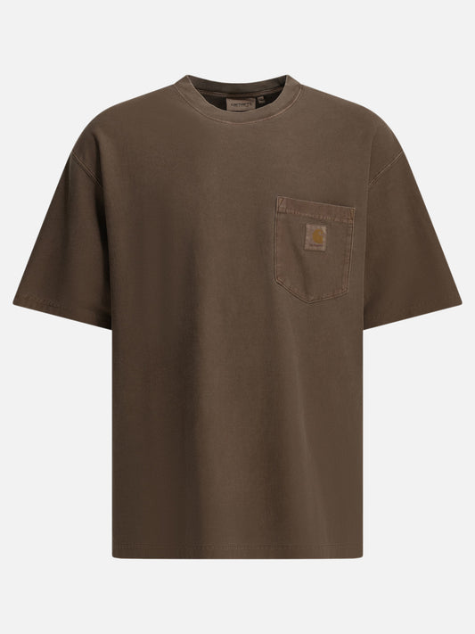 Crewneck t-shirts Logo  Brown - Carhartt WIP Men | PLP | VIETTI Online Store 
