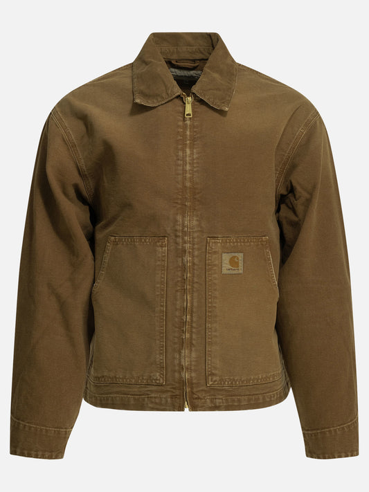 Quilted & Utility Jackets Logo  Brown - Carhartt WIP Men | VIETTI Online Store 
