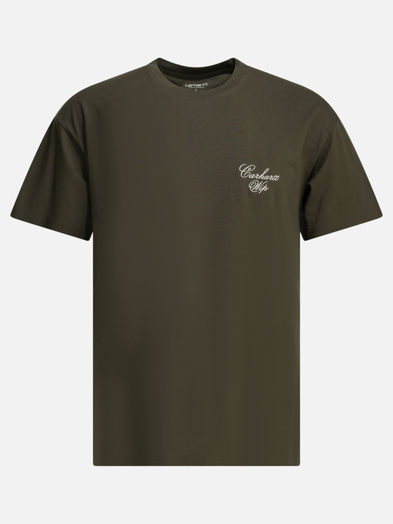 Crewneck t-shirts Logo  Green - Carhartt WIP Men | PDP | VIETTI Online Store | Zoom-Modal
