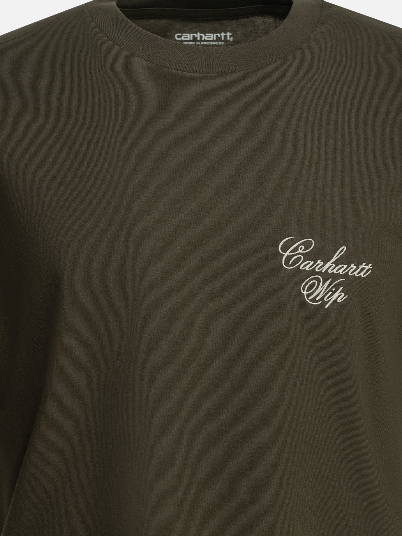 Crewneck t-shirts Logo  Green - Carhartt WIP Men | PDP | VIETTI Online Store | Zoom-Modal_3
