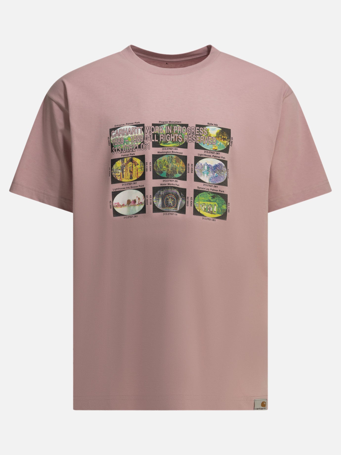 T-shirt girocollo Graphics  Rosa - Carhartt WIP Uomo | PDP | VIETTI Online Store | Zoom-Modal
