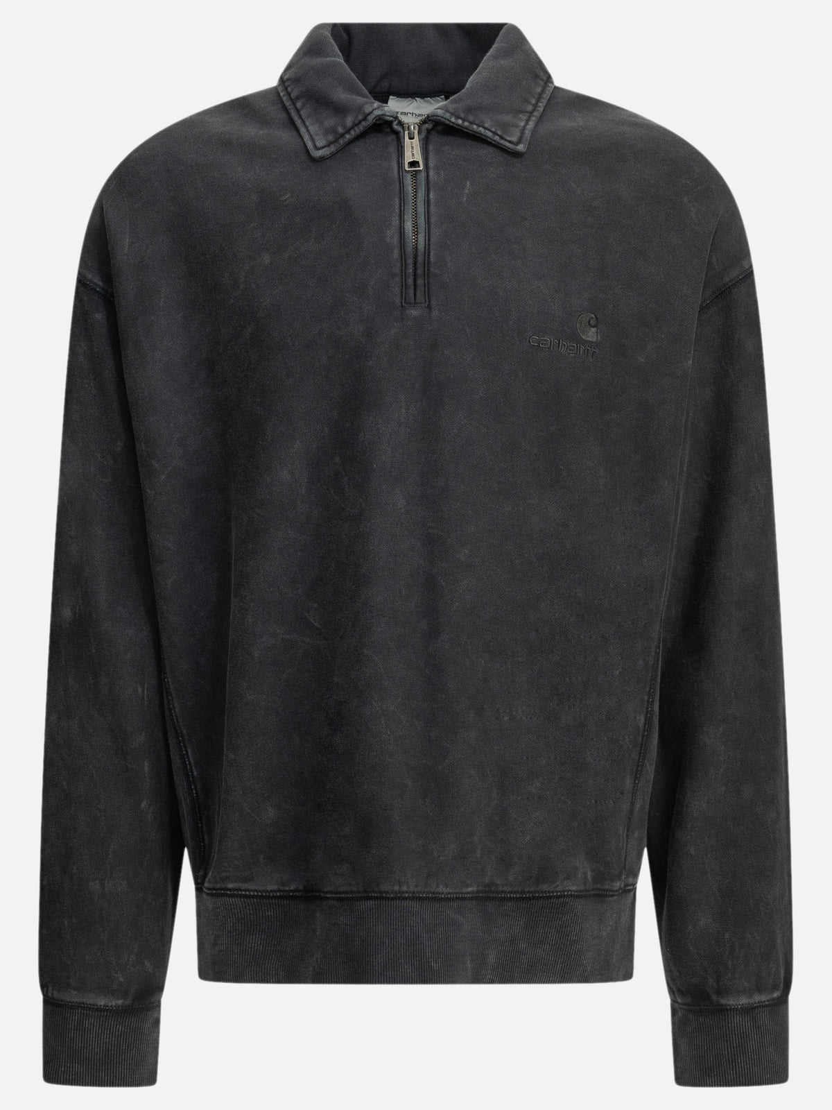 Carhartt WIP "Lambert" Polo-Collar Sweatshirt Black