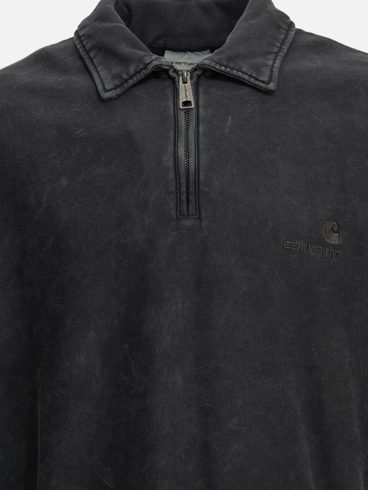 Carhartt WIP "Lambert" Polo-Collar Sweatshirt Black