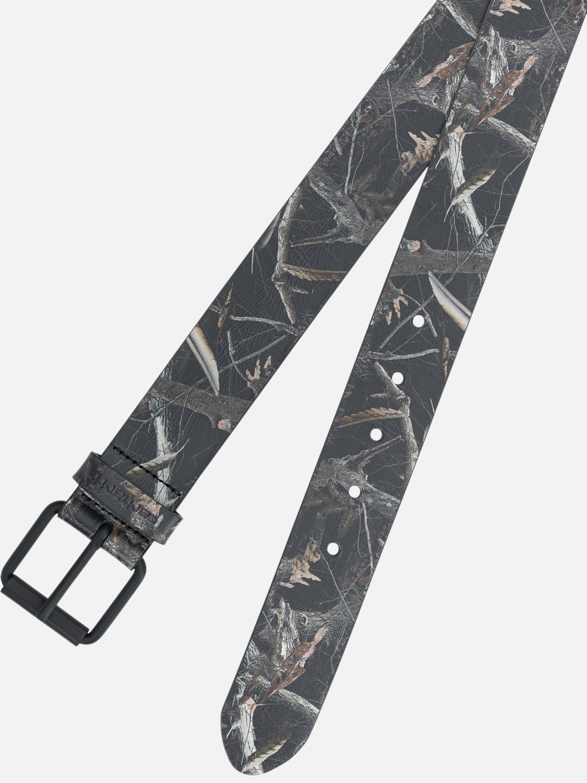 Carhartt WIP Cintura in pelle "Camo Feather Tree" Nero - VIETTI