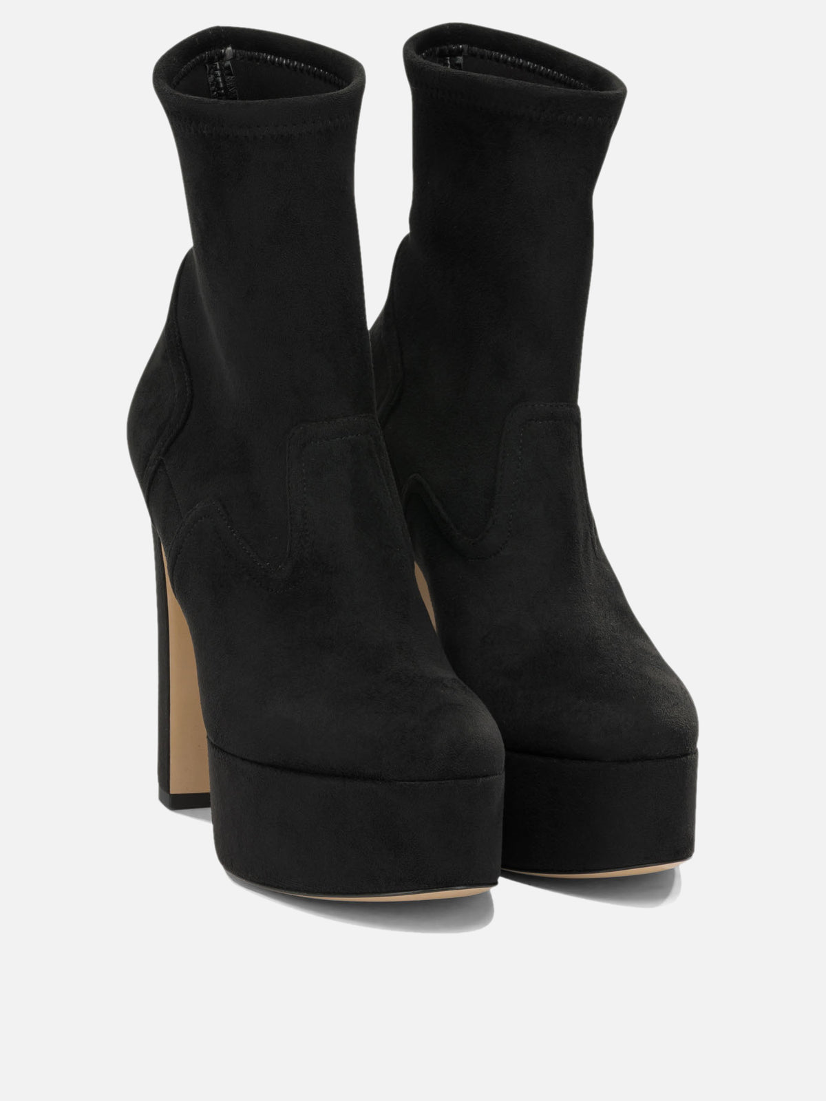 Casadei "Patty Arceus" Pull-On Ankle Boots Black - VIETTI