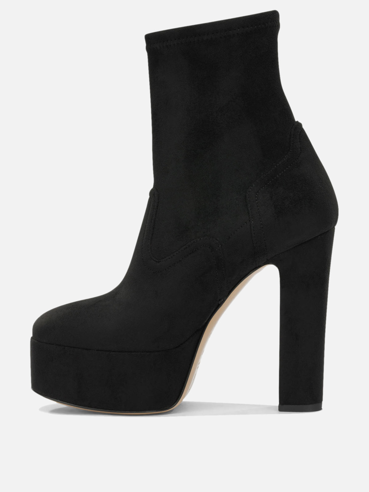 Casadei "Patty Arceus" Pull-On Ankle Boots Black