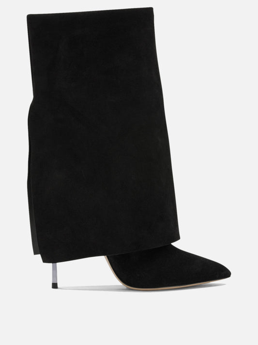 Casadei "Blade Berlin 100MM" Pull-On Ankle Boots Black

