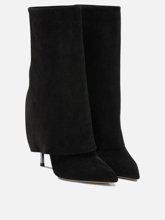Casadei "Blade Berlin 100MM" Pull-On Ankle Boots Black

