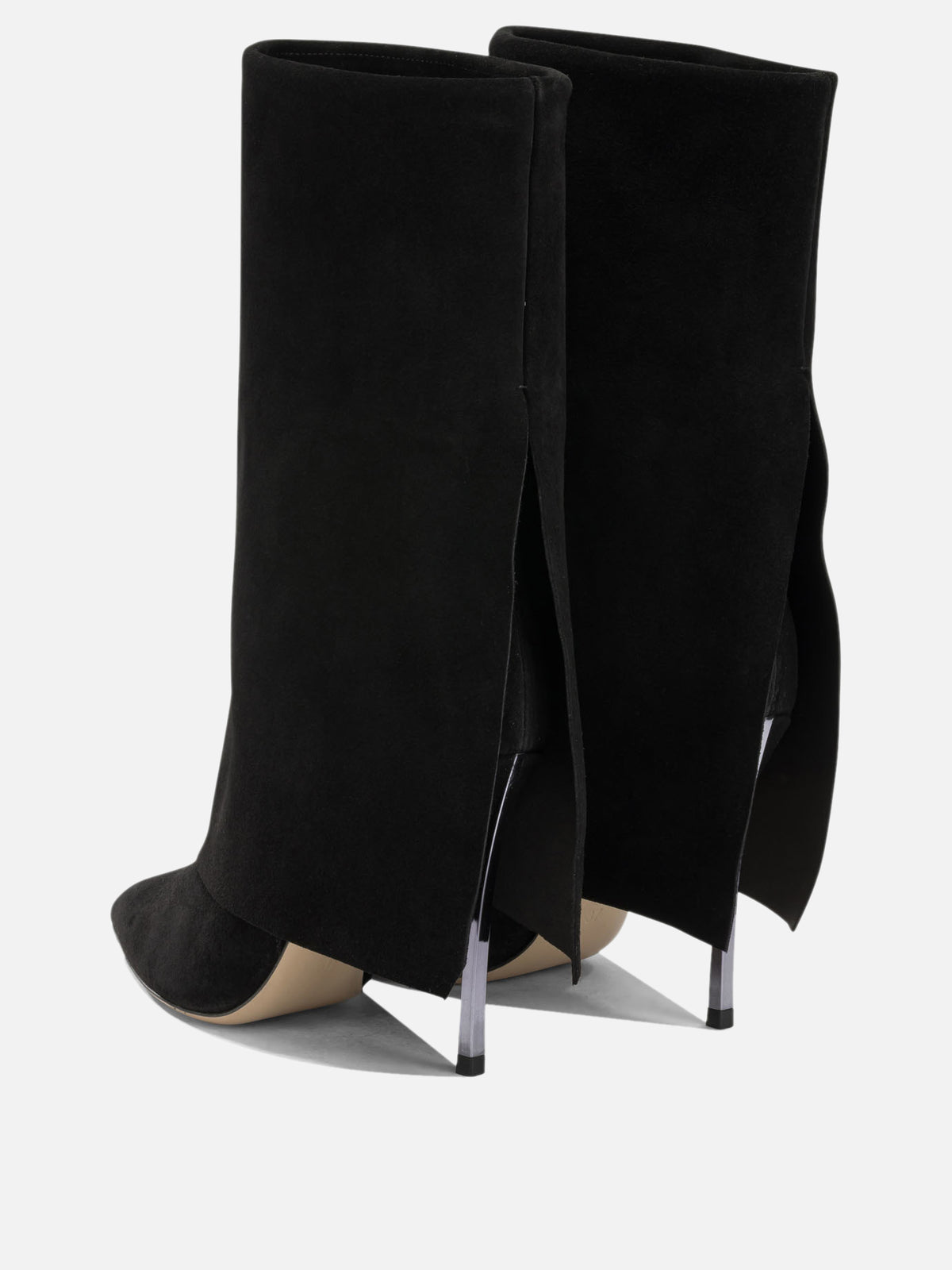Casadei "Blade Berlin 100MM" Pull-On Ankle Boots Black

