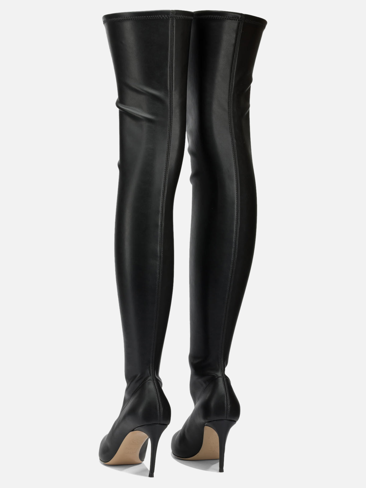 Casadei "Super Blade 115MM" Over-the-Knee Boots Black

