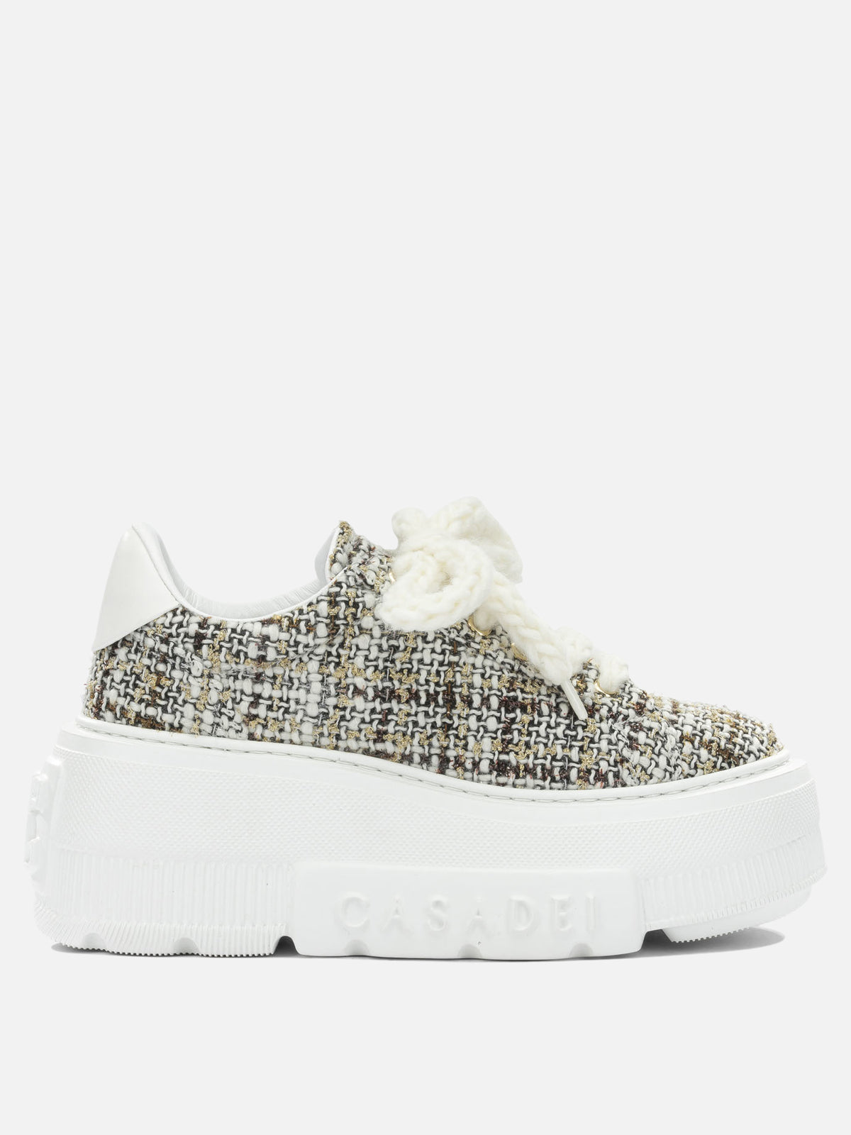 Casadei "Nexus" High-Top Sneakers White

