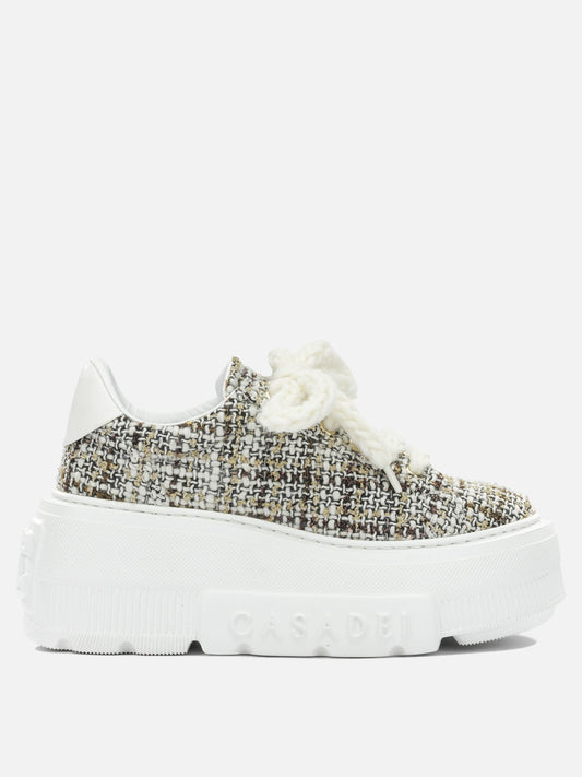 Casadei "Nexus" High-Top Sneakers White

