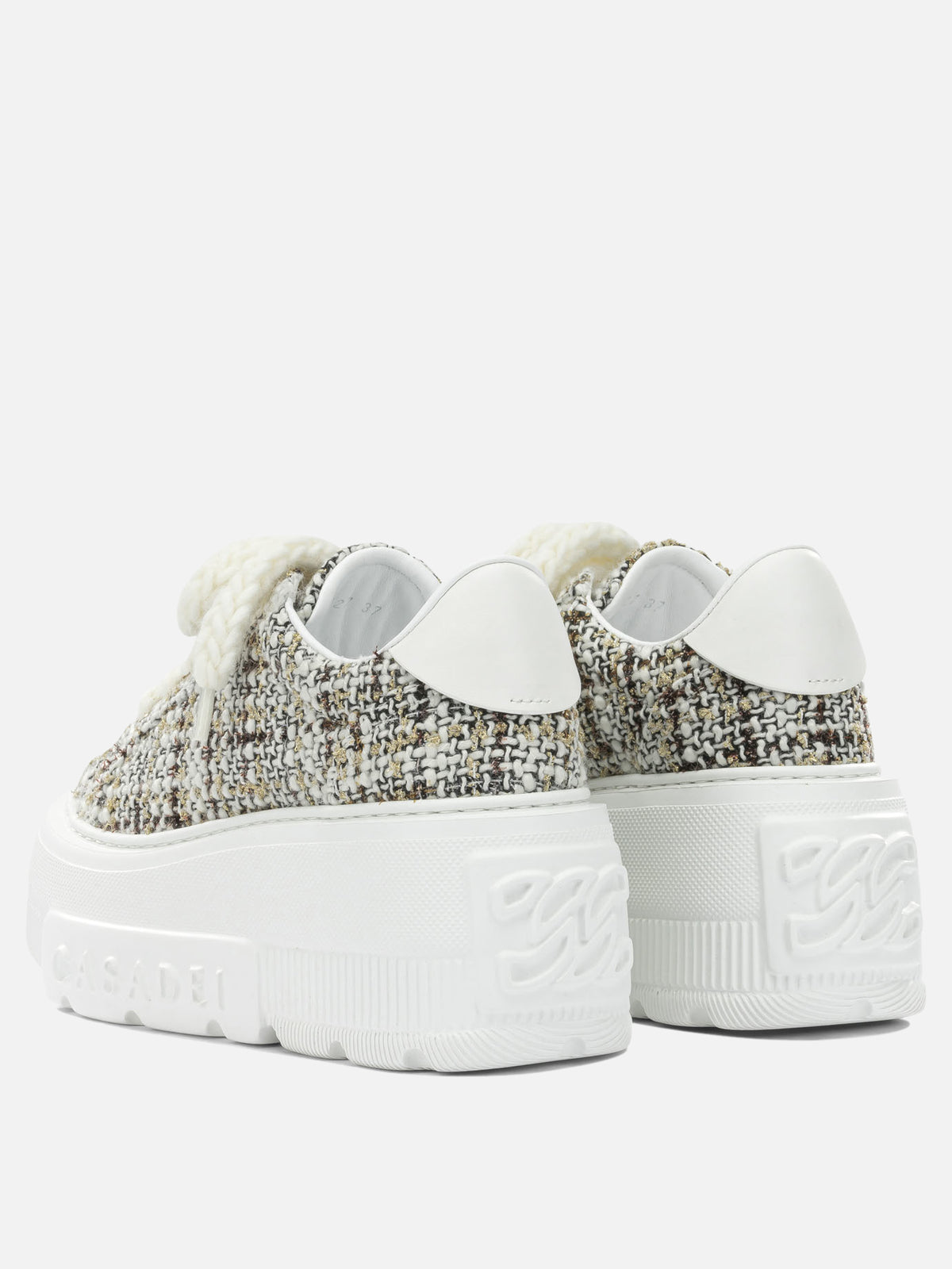 Casadei "Nexus" High-Top Sneakers White

