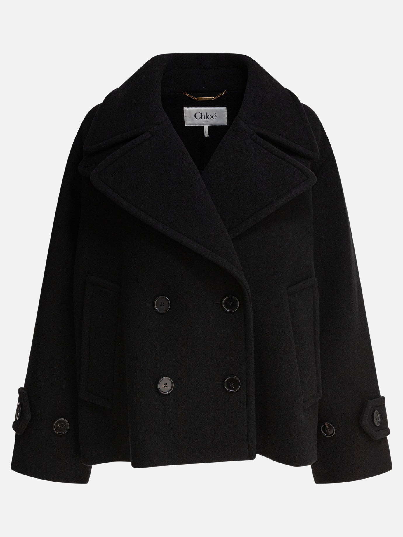 Short coats Solid colour  Black - Chloé Women | PDP | VIETTI Online Store | Zoom-Modal
