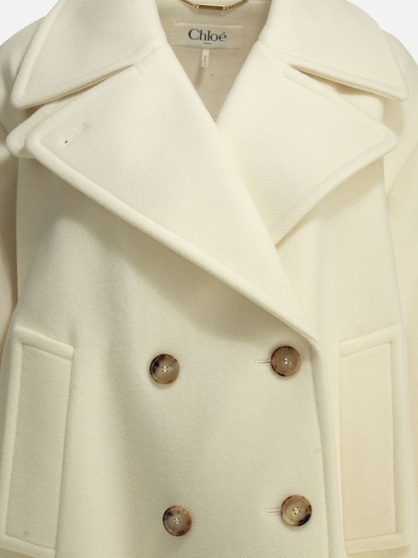 Cappotti corti Solid colour  Bianco - Chloé Donna | PDP | VIETTI Online Store | thumbnail_3