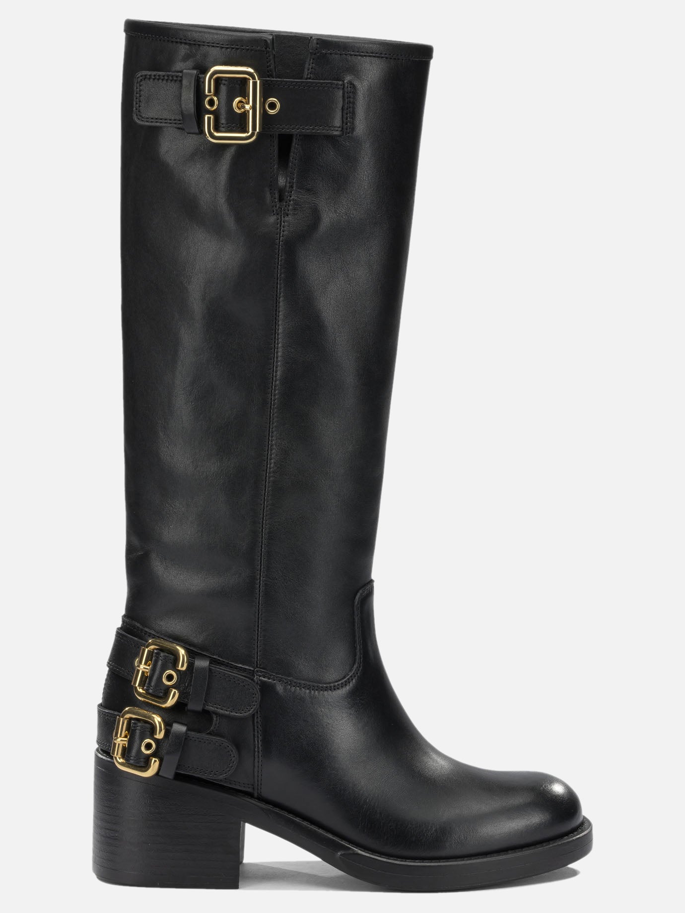 Al ginocchio 100% calf leather - 100% rubber  Nero - Chloé Donna | PDP | VIETTI Online Store | thumbnail