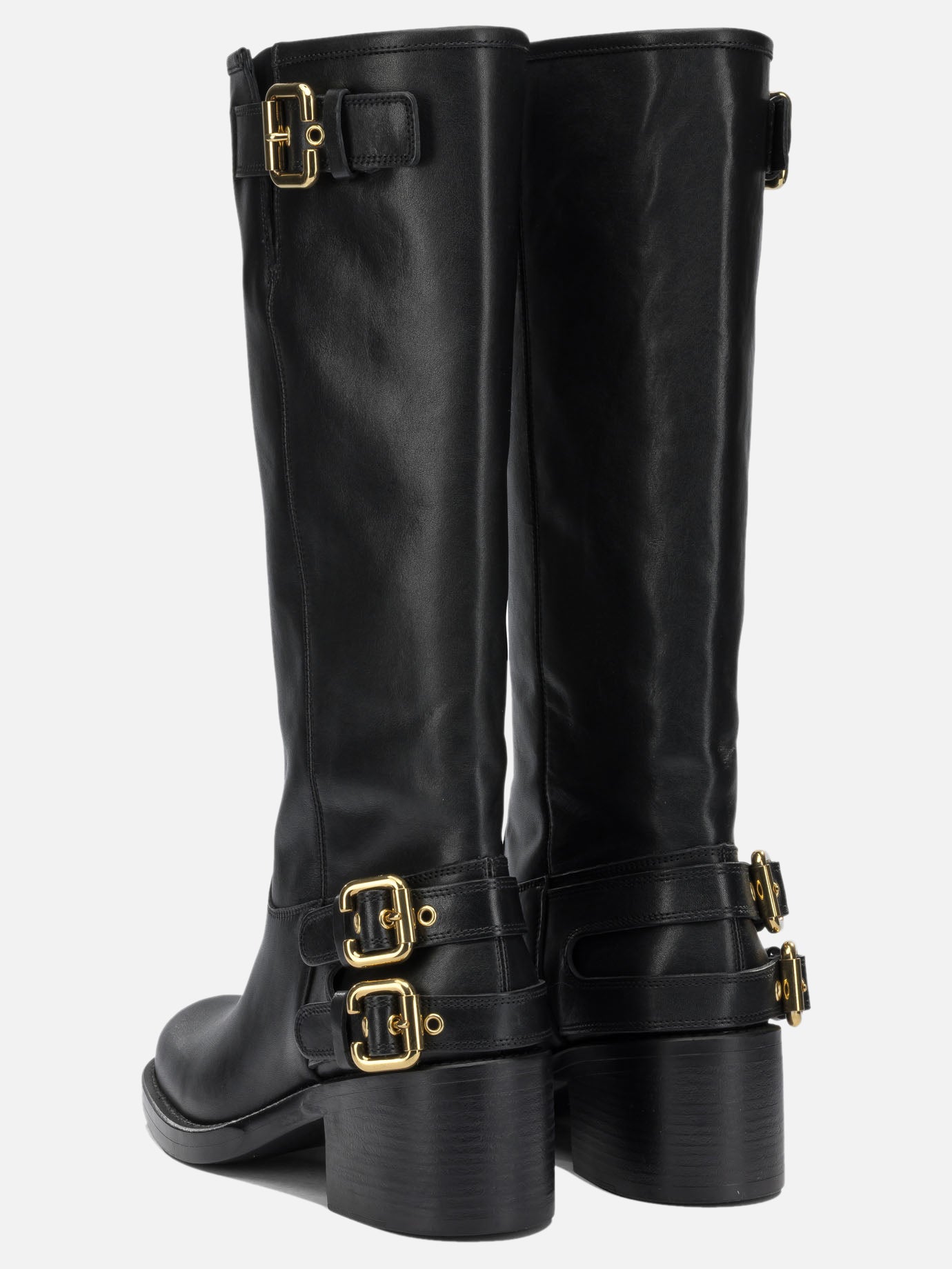 Al ginocchio 100% calf leather - 100% rubber  Nero - Chloé Donna | PDP | VIETTI Online Store | Zoom-Modal_4
