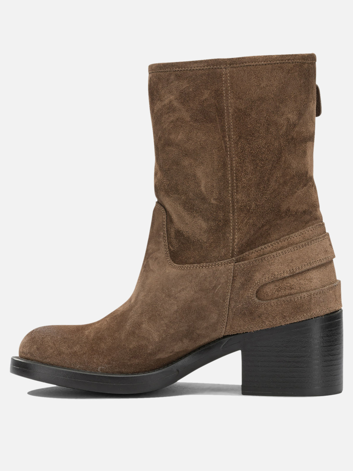 Chloé "Dakota" Pull-On Ankle Boots Brown

