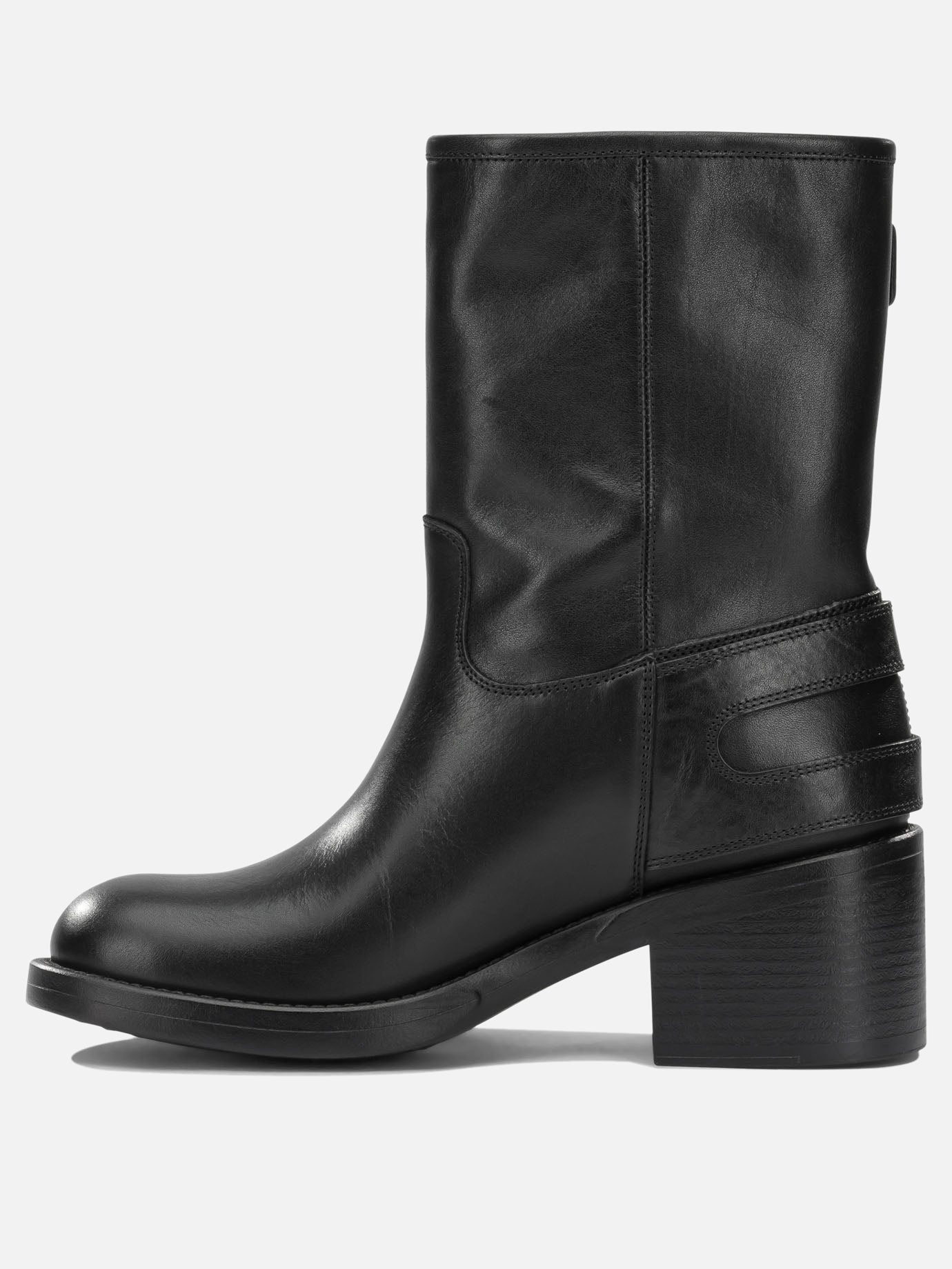 Pull-on boots 100% calf leather - 100% rubber  Black - Chloé Women | PDP | VIETTI Online Store | thumbnail_3